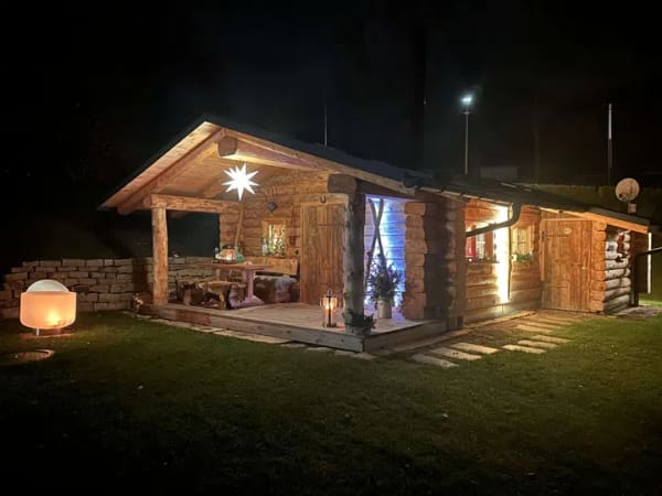 Immobilie in Rodewisch - MUSTERHAUS - Skihütte - Wochenendhaus - Gartenlaube - Vollholzstämme, Handarbeit - Bild 2