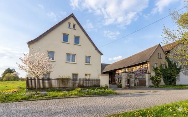 Immobilie in Elsteraue - Dreiseitenhof mit Charme ! Authentisch, großzügig, wandlungsfähig – ein Ort für IHRE Visionen ! - Bild 0
