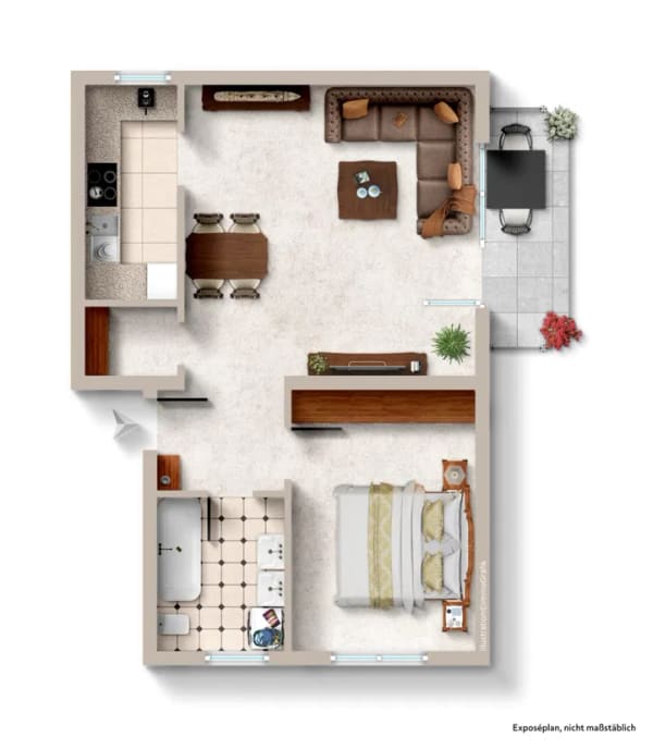 Immobilie in Nackenheim - Gemütliches Wohnglück: Helle 2-Zimmer-Wohnung mit EBK, Balkon und Stellplatz - Bild 0