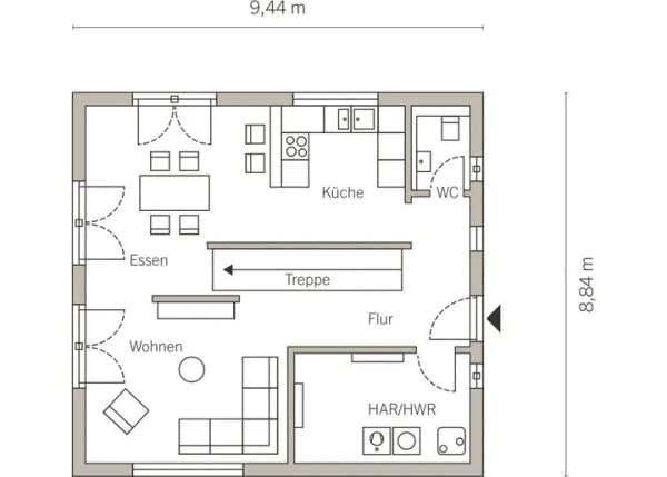 Immobilie in Wiesenburg/Mark - EINFAMILIENHAUS MIT OFFENER ARCHITEKTUR EXKLUSIV MIT OKAL BAUEN - Bild 2