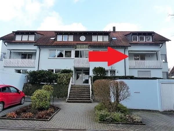 Immobilie in Henfenfeld - Elegante 3 Zimmer Wohnlocation mit Balkon und Garage im 1. OG - Bild 1