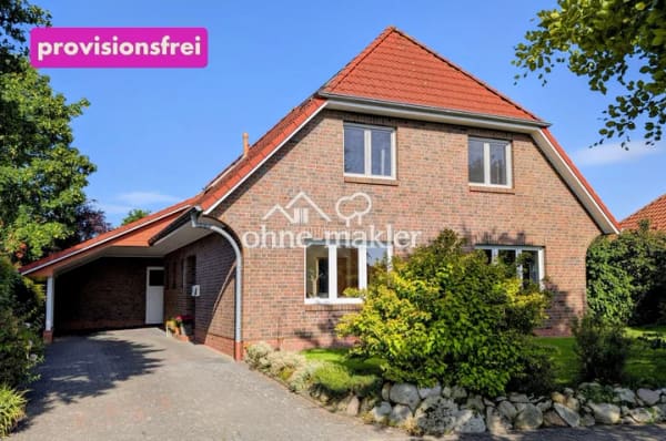Immobilie in Jade - Provisionsfrei: Großzügiges Einfamilienhaus mit Südterrasse und Garten in Jaderberg - Bild 0