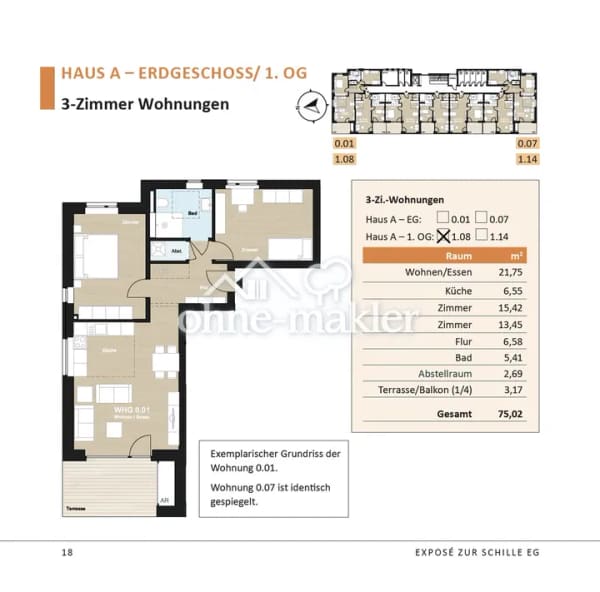 Immobilie in Springe - Suburban, naturverbunden leben: 3-Zi.-Whg in Bennigsen – Private Wohngenossenschaft Zur Schille eG - Bild 3