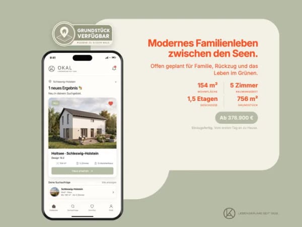 Immobilie in Holtsee - Modernes Familienleben zwischen den Seen - Bild 1