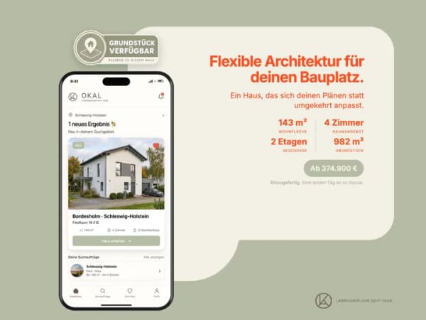 Immobilie in Bordesholm - Flexible Architektur für deinen Bauplatz - Bild 1