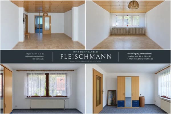 Immobilie in Geratal - Sanierungsobjekt mit zwei Wohneinheiten und Garage in Geratal / OT Dörrberg - Bild 3