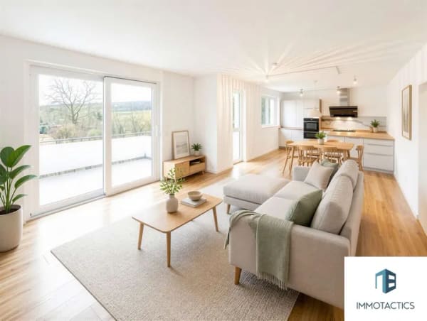 Immobilie in Hackenheim - Hochwertige 4-Zimmer-Wohnung mit Wärmepumpe, Einbauküche und Stellplatz in ruhiger Lage mit Balkon - Bild 0