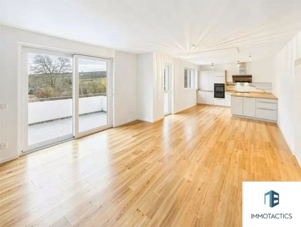 Immobilie in Hackenheim - Hochwertige 4-Zimmer-Wohnung mit Wärmepumpe, Einbauküche und Stellplatz in ruhiger Lage mit Balkon - Bild 2