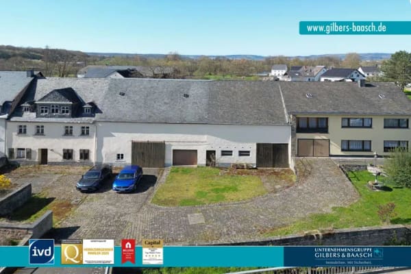 Immobilie in Platten - Platten bei Wittlich: Stilvolles Wohnhaus + große Scheune + weitläufigem Grundstück + Altbau - Bild 0