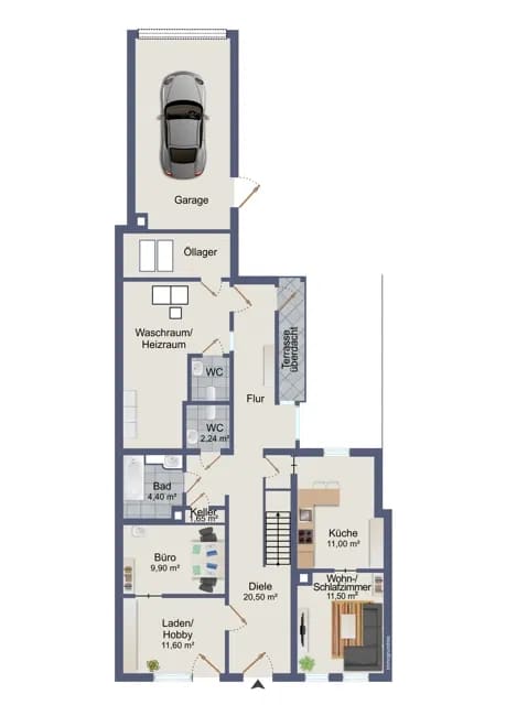 Immobilie in Lützen - 177m² gr. Stadthaus in Marktplatznähe von Lützen, Ladeneinheit, gr. Garten, Garage, über 787m² GrSt. - Bild 1