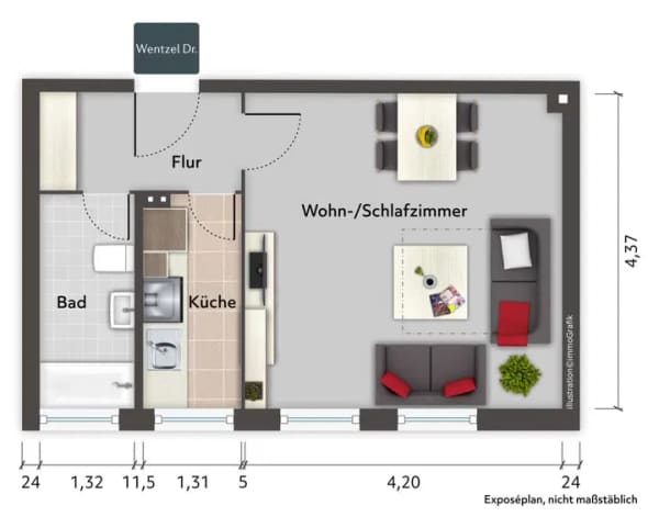 Immobilie in Wedel - Gepflegte Etagenwohnung zum Kauf in Wedel - Wentzel Dr. - Bild 1