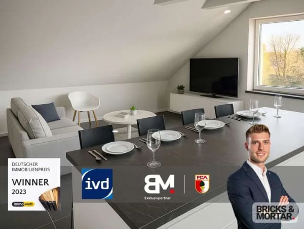 Immobilie in Schrobenhausen - Modern sanierte 3-Zimmer-Dachgeschosswohnung mit Kochinsel in zentraler Lage - Bild 0