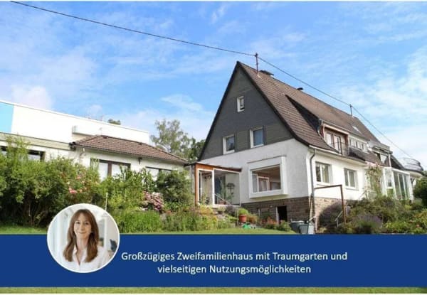 Immobilie in Bergneustadt - Großzügiges Zweifamilienhaus mit Traumgarten und vielseitigen Nutzungsmöglichkeiten - Bild 0