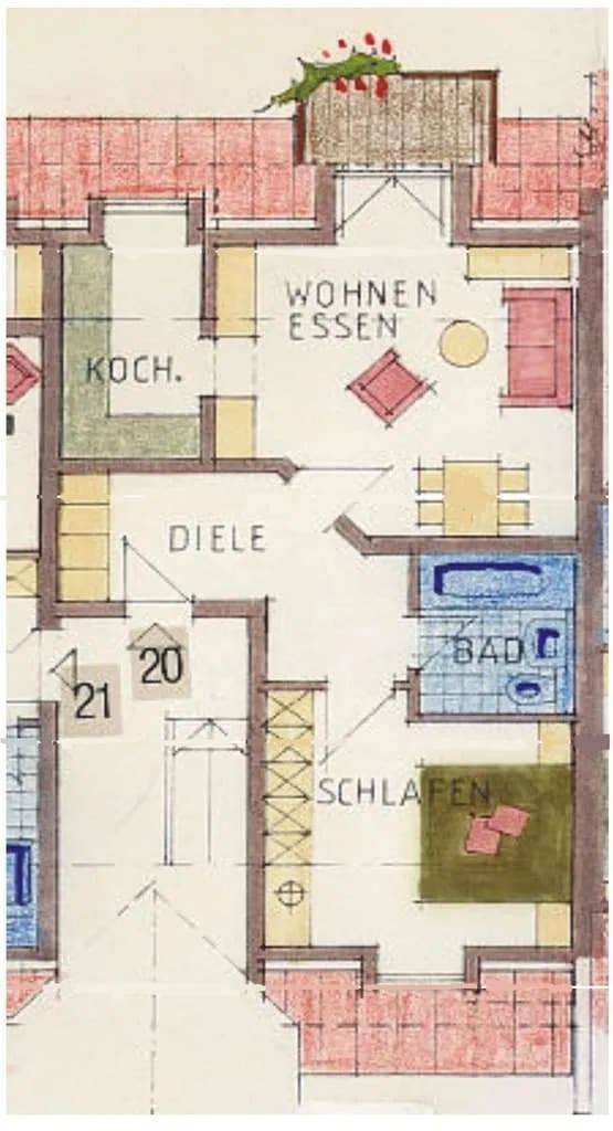 Immobilie in Meitingen - Kompakte tolle  2-Zimmer-Wohnung in außergewöhnlich schöner Wohnanlage - interessante Kapitalanlage - Bild 1