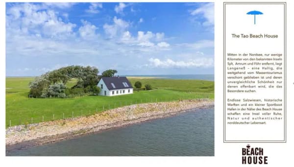 Immobilie in Langeneß - TAO BEACH HOUSE  - der Logenplatz am Meer - Bild 1