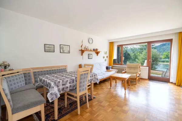 Immobilie in Küssaberg - Seltene Gelegenheit -  charmante 1-Zimmer-Wohnung mit Terrasse in traumhafter Rheinlage - Bild 0