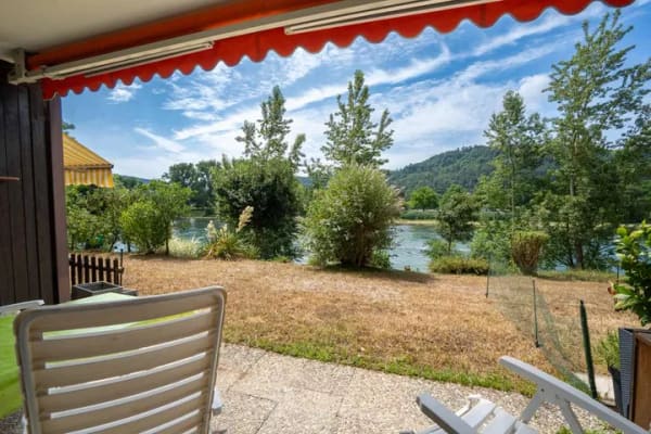 Immobilie in Küssaberg - Seltene Gelegenheit -  charmante 1-Zimmer-Wohnung mit Terrasse in traumhafter Rheinlage - Bild 2