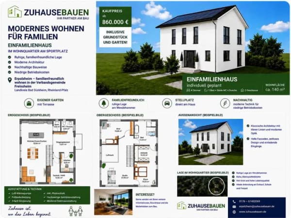 Immobilie in Erpolzheim - Ihr neues Zuhause in Erpolzheim - Exclusives Familienhaus mit Grundstück und Garten - Bild 0
