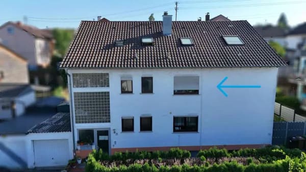 Immobilie in Bretzfeld - Viel Platz für Familien: großzügige Wohnung mit Balkon, Kellerraum und Garagenstellplatz - Bild 0