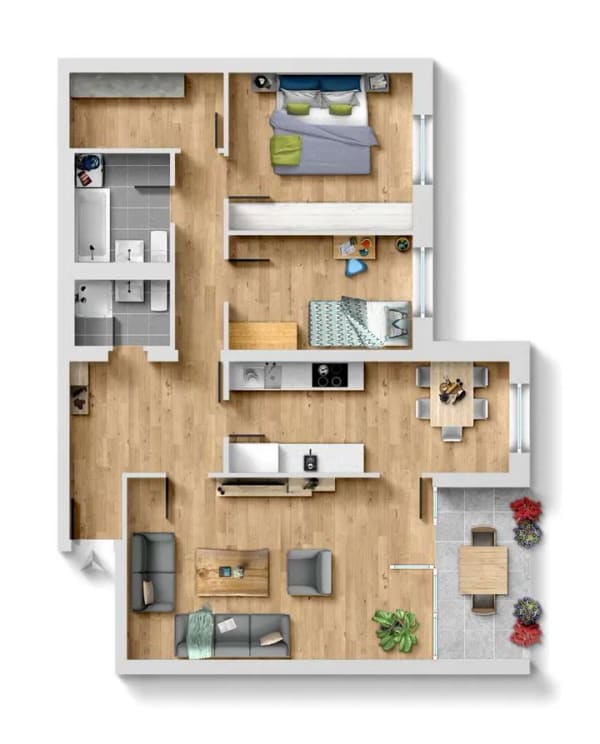 Immobilie in Sankt Augustin - 3,5-Zimmerwohnung als Kapitalanlage in der Ankerstrasse 15, 53757 St. Augustin - Bild 0