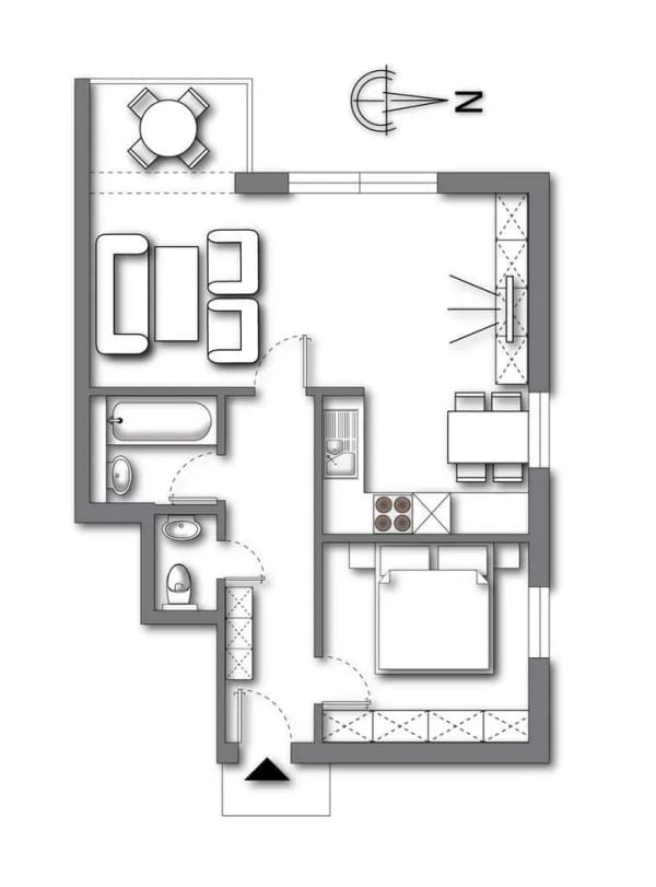 Immobilie in Sonthofen - Gemütliche 3-Zimmer-Dachgeschoss-Wohnung im Zentrum von Sonthofen - Bild 1