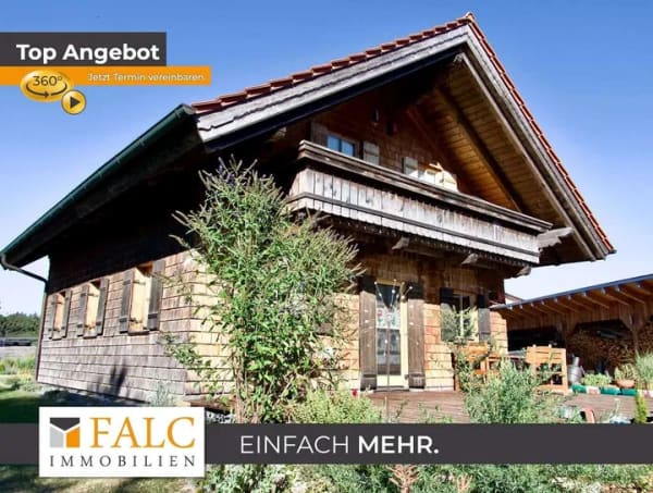 Immobilie in Herrngiersdorf - Einfach Mehr: Ökologisches Natur-Holzmassivhaus, EBK, PV-Anlage, Solarthermie, Werkstatt-Garage etc. - Bild 0