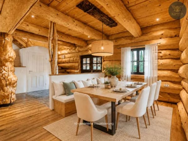 Immobilie in Bernried - Ein Zuhause wie kein zweites – exklusives Naturstammhaus - Bild 2