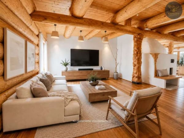 Immobilie in Bernried - Ein Zuhause wie kein zweites – exklusives Naturstammhaus - Bild 4