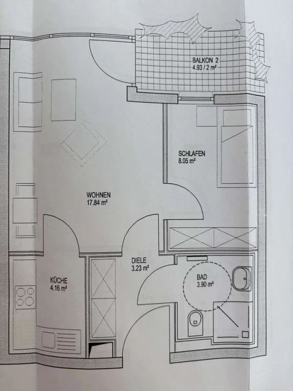 Immobilie in Münchberg - Provisionsfreie 2-Zimmer-Wohnung mit Balkon in Seniorenwohnanlage - Bild 1