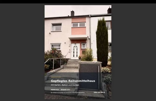 Immobilie in Nieder-Olm - Sehr gepflegtes Reihenmittelhaus mit Garten, Balkon und Garage - Bild 0