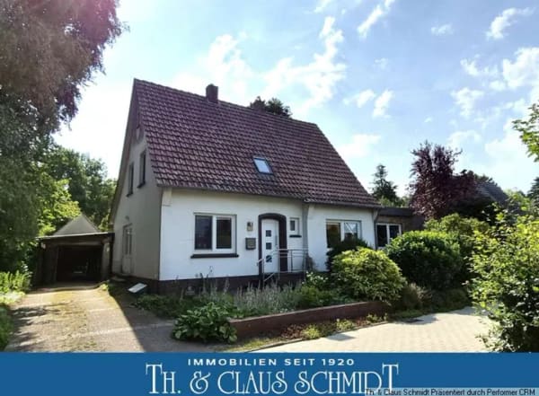 Immobilie in Ovelgönne - Wohnhaus mit 5 Zimmern und großem Grundstück am Siel in Großenmeer - Bild 0