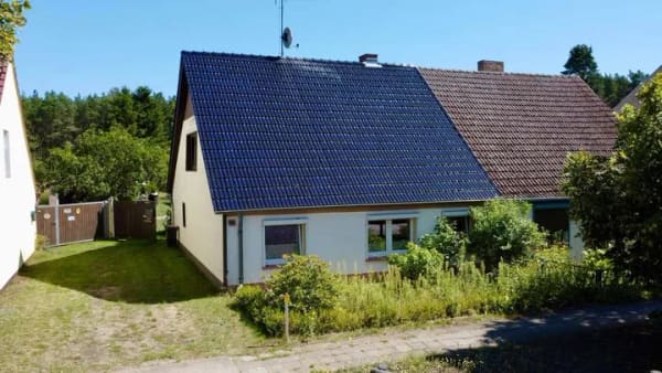 Immobilie in Zehdenick - Gepflegte Doppelhaushälfte mit großem Grundstück und Waldnähe an der Schorfheide in Kurtschlag - Bild 1
