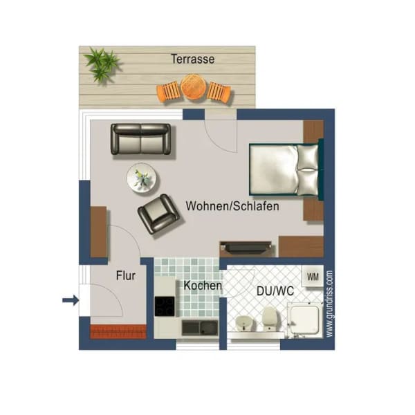 Immobilie in Weingarten - 1-Zimmer-Apartment im eigenen Minihaus - Bild 3