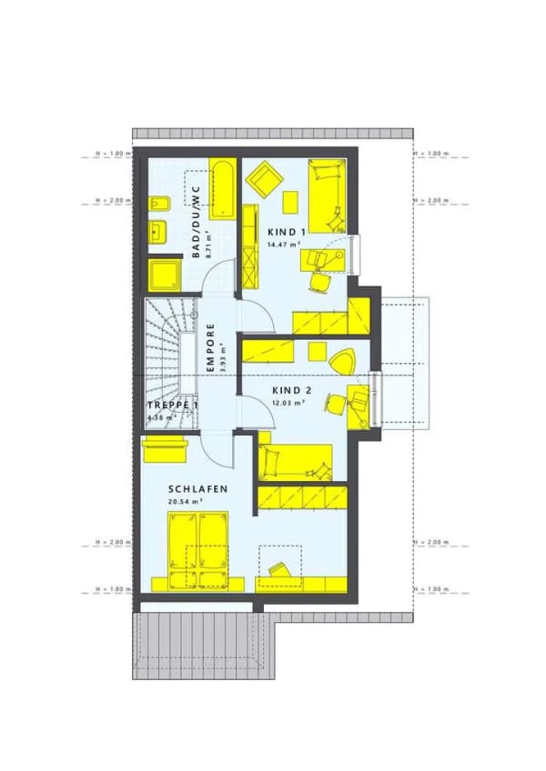 Immobilie in Ruhpolding - LivingHaus Zukunft - Individuelles Doppelhaus projektiert in Ruhpolding - Bild 2