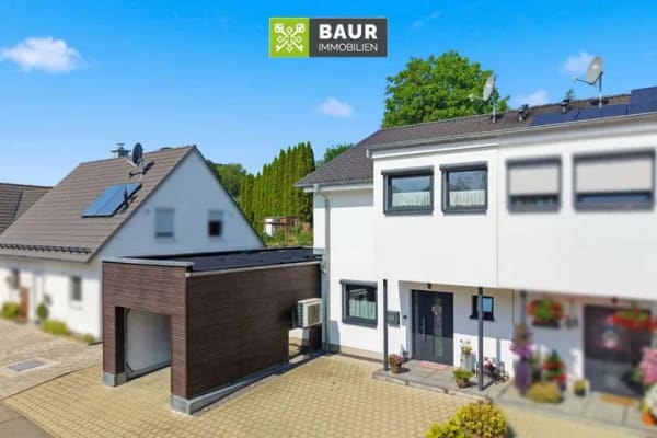 Immobilie in Fronreute - Neuwertige Doppelhaushälfte mit Wärmepumpe, Terrassen & Garten in Fronreute - Bild 0
