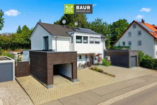 Immobilie in Fronreute - Neuwertige Doppelhaushälfte mit Wärmepumpe, Terrassen & Garten in Fronreute - Bild 2