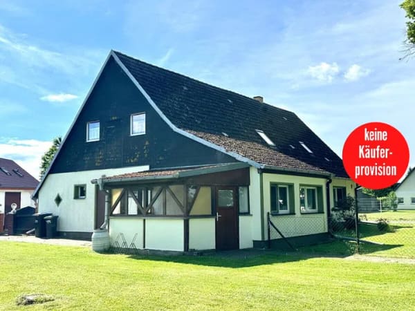 Immobilie in Ducherow - HORN IMMOBILIEN ++ großzügiges Wohnhaus mit Einliegerwohnung und Nebengelass in Ducherow - Bild 0
