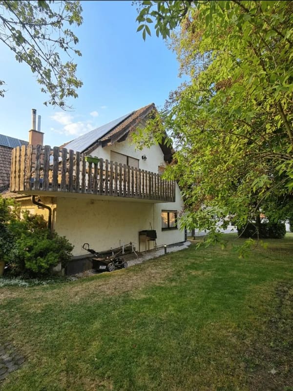 Immobilie in Lauchheim - 114 m² EG-Wohnung mit großem Garten, 820 m² Grundstück, Pelletheizung & Weitblick - Bild 1