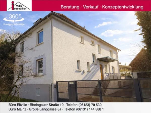 Immobilie in Weiterstadt - Repräsentatives freistehendes 1-2 Familienhaus mit außergewöhnlich viel Platz - Bild 0