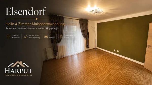 Immobilie in Elsendorf - Ihr neues Familienzuhause: Helle 4-Zimmer-Maisonette in Elsendorf - Bild 0