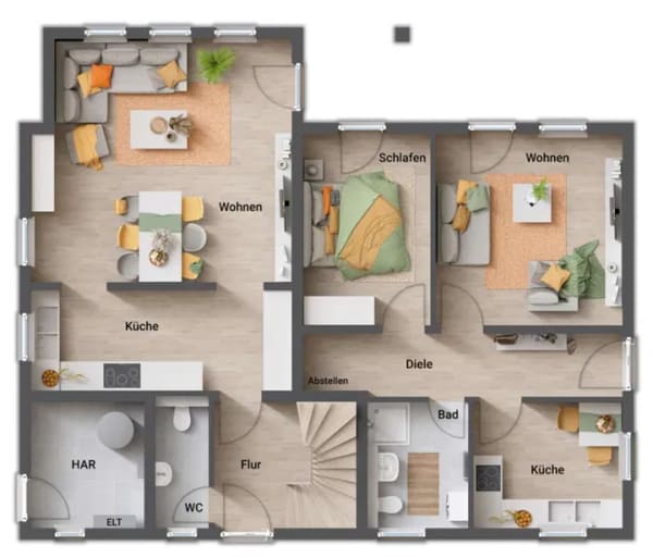 Immobilie in Waldsee - Glücklich Wohnen und Mieteinnahmen generieren, oder Homeoffice durch Einliegerwohnung im Haus! - Bild 4