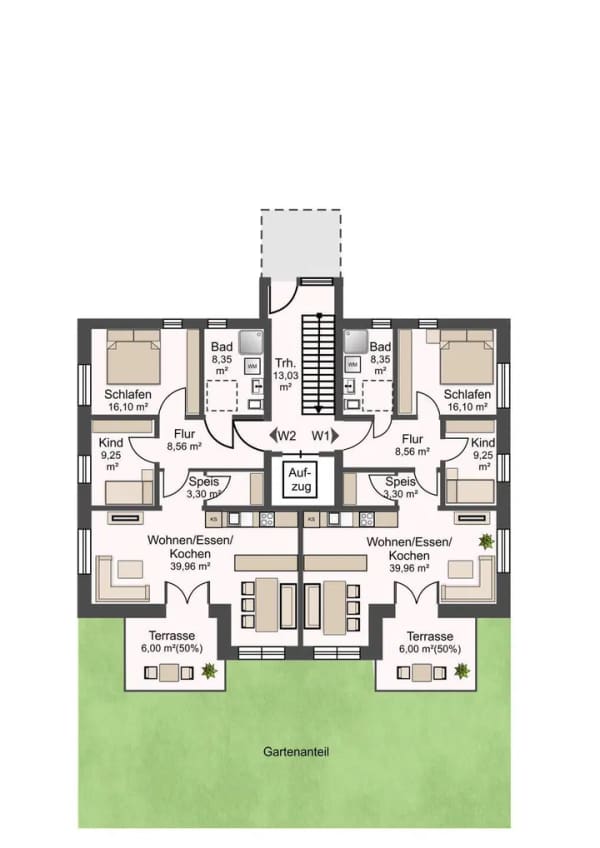 Immobilie in Stephansposching - 3-Zimmer-Wohnung mit Terrasse und Garten Nähe  BMW-Werk Straßkirchen zu verkaufen - Bild 2