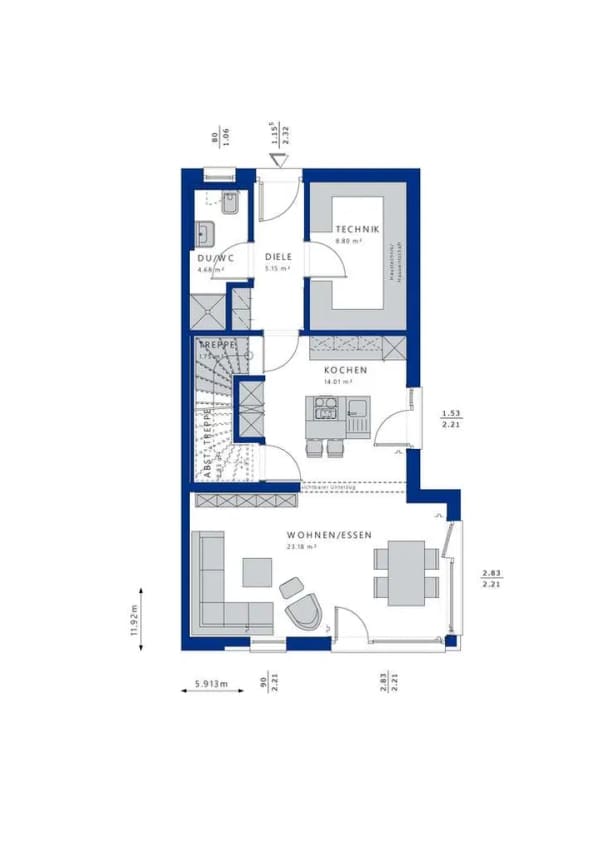 Immobilie in Gleichen - Harmonisches Doppelhaus mit zeitloser Architektur - Bild 3