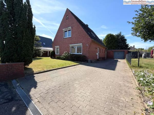 Immobilie in Mildstedt - Massives Einfamilienhaus mit großem Grundstück und viel Potenzial in ruhiger Wohnlage von Mildstedt - Bild 0