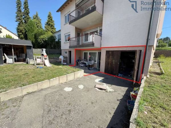 Immobilie in Leonberg - #30, 1-Zimmer Soutterain Wohnung mit Terrasse, Garten und Garage - Bild 0