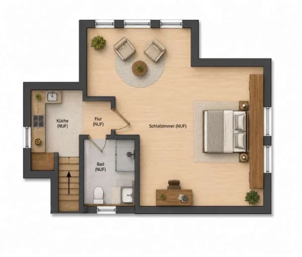 Immobilie in Westerkappeln - ‼️2-Familienhaus am Hollenbergs Hügel – modernisiert, mit sensationellem Garten & tollem Ausblick‼️ - Bild 4