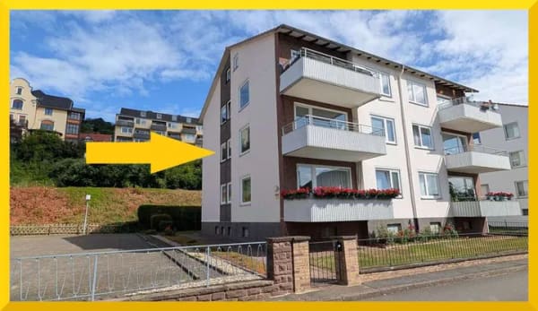 Immobilie in Hann. Münden - [Bereich Hinter der Blume] Toll geschnittene 3-Zimmerwohnung mit überdachtem Balkon - Bild 0