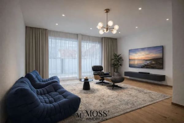 Immobilie in Schallstadt - 3-Zimmer-Neubau-Wohnung mit 89 m², Balkon und Gartenanteil in Schallstadt-Leutersberg - Bild 1