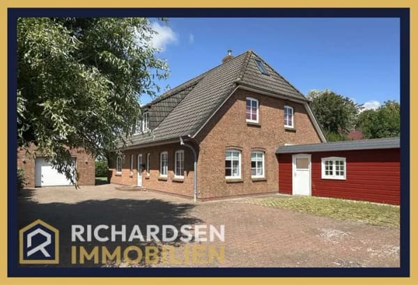 Immobilie in Dagebüll - In Nordseenähe: geräumiges Einfamilienhaus mit moderner Luftwärmepumpe und Garage - Bild 0