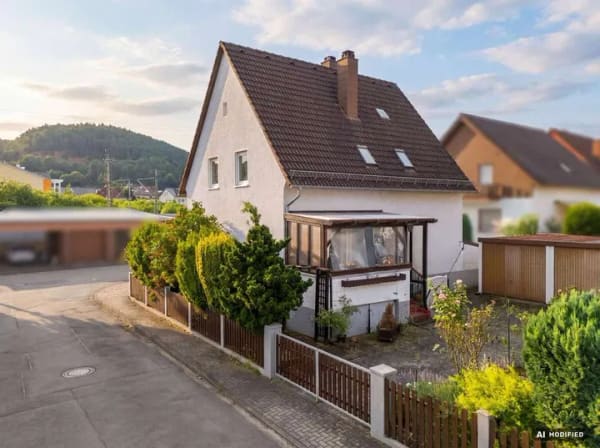 Immobilie in Kindsbach - Freistehendes Einfamilienhaus mit Garten und Doppelgarage - Bild 1